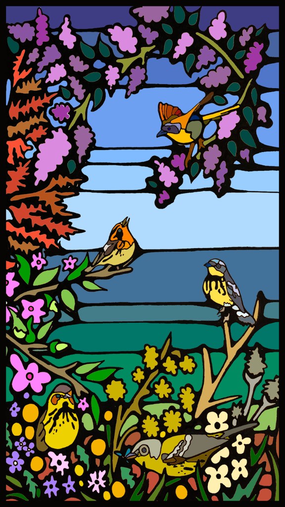 The initial digital sketch created from the hand drawn planning image.