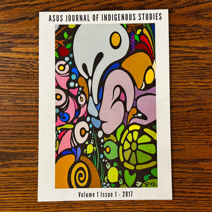 Indigenous cover art illustration by Love Art By Po, showing the organic visual storytelling style and bold line work.